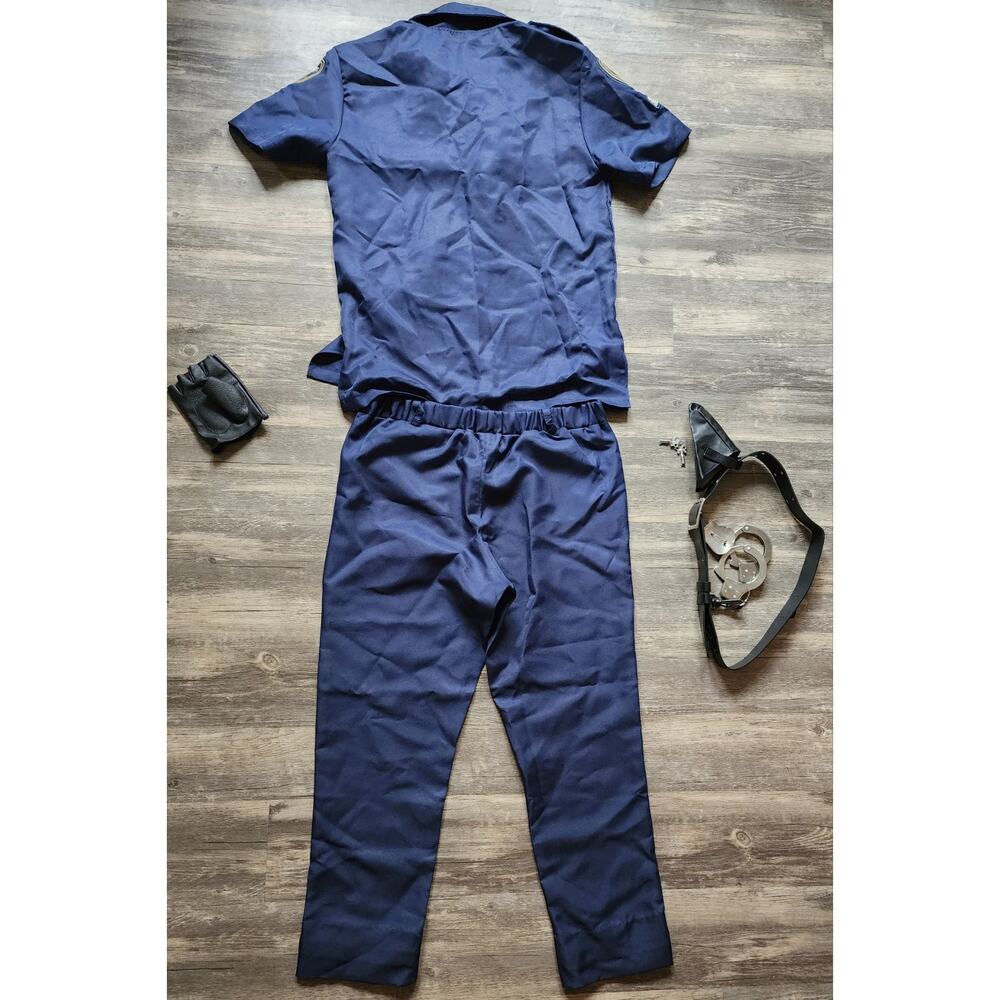 Spirit Halloween Adult Size S Police Officer Costume Navy Blue - Picture 6 of 15
